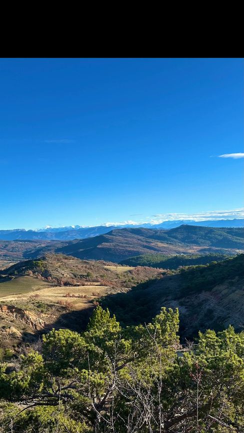 Paysage des Alpes-de-Haute-Provence autour du lieu de la retraite